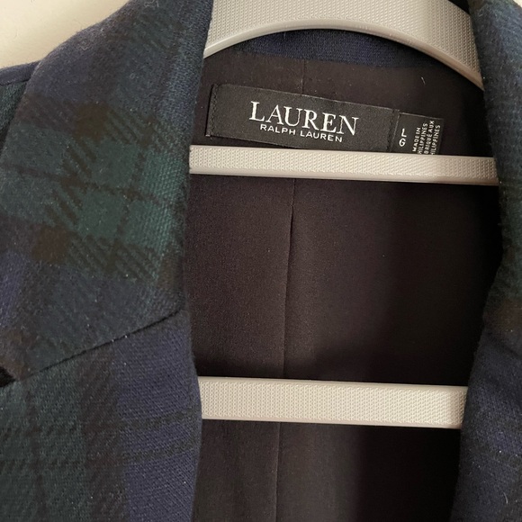 Lauren Ralph Lauren Plaid Double-Knit Jacquard Blazer - Picture 5 of 11